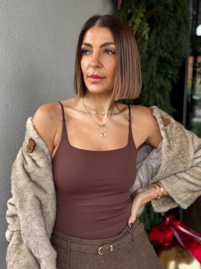 Margo Tank (Brown) - theClothesRak