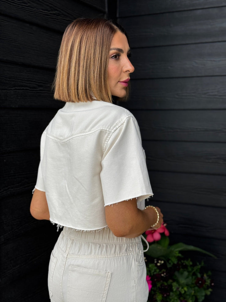 Marta Denim Shirt Jacket - theClothesRak