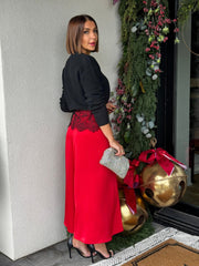 Northpointe Satin Midi Skirt by Z Supply - theClothesRak