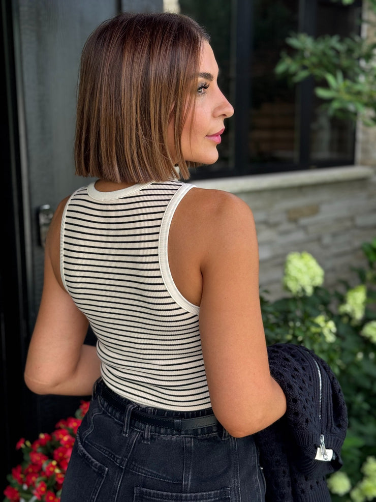 Nova Bodysuit (Cream/Black) - theClothesRak