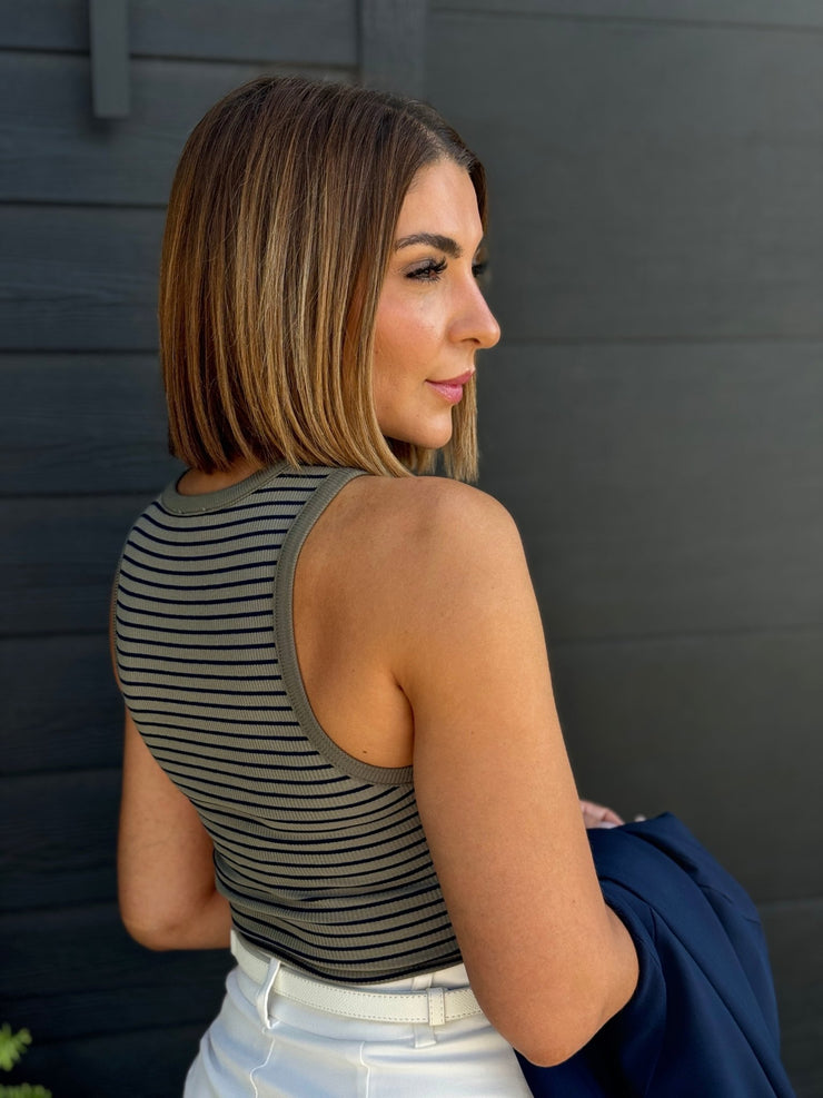 Nova Bodysuit (Olive/Navy) - theClothesRak