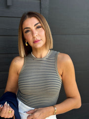 Nova Bodysuit (Olive/Navy) - theClothesRak