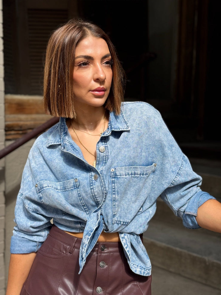 Ollie Denim Shirt - theClothesRak