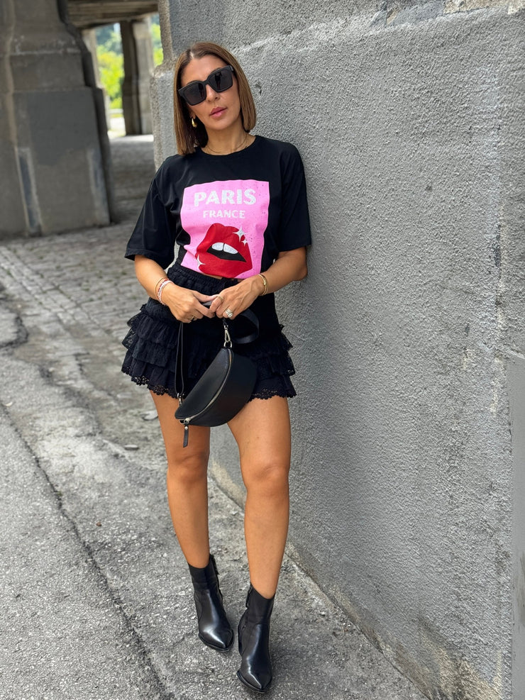 Paris Tee (Black) - theClothesRak