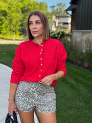 Piper Cardigan (Red) - theClothesRak