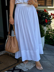 Raina Skirt (White) - theClothesRak