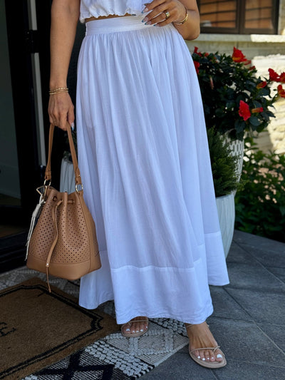 Raina Skirt (White) - theClothesRak