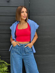 Sarah Tank (Poppy Red) - theClothesRak