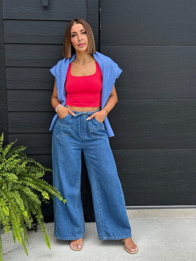 Sarah Tank (Poppy Red) - theClothesRak