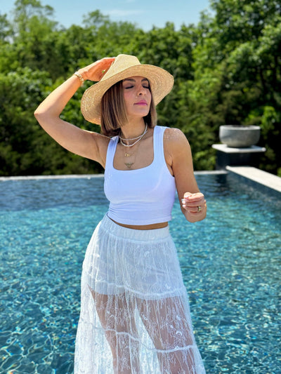 Sarah Tank (White) - theClothesRak