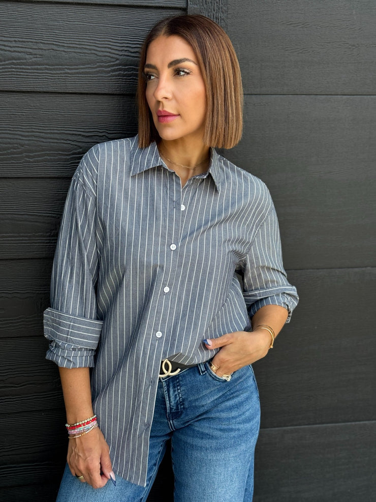 Seaport Striped Poplin Shirt by Z Supply - theClothesRak