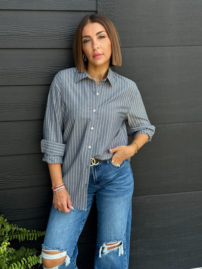 Seaport Striped Poplin Shirt by Z Supply - theClothesRak