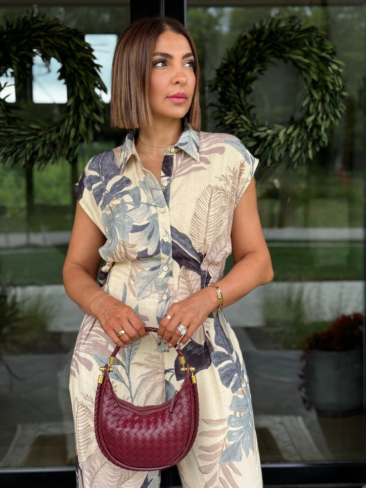 Shayla Jumpsuit (Tropical Neutral) - theClothesRak