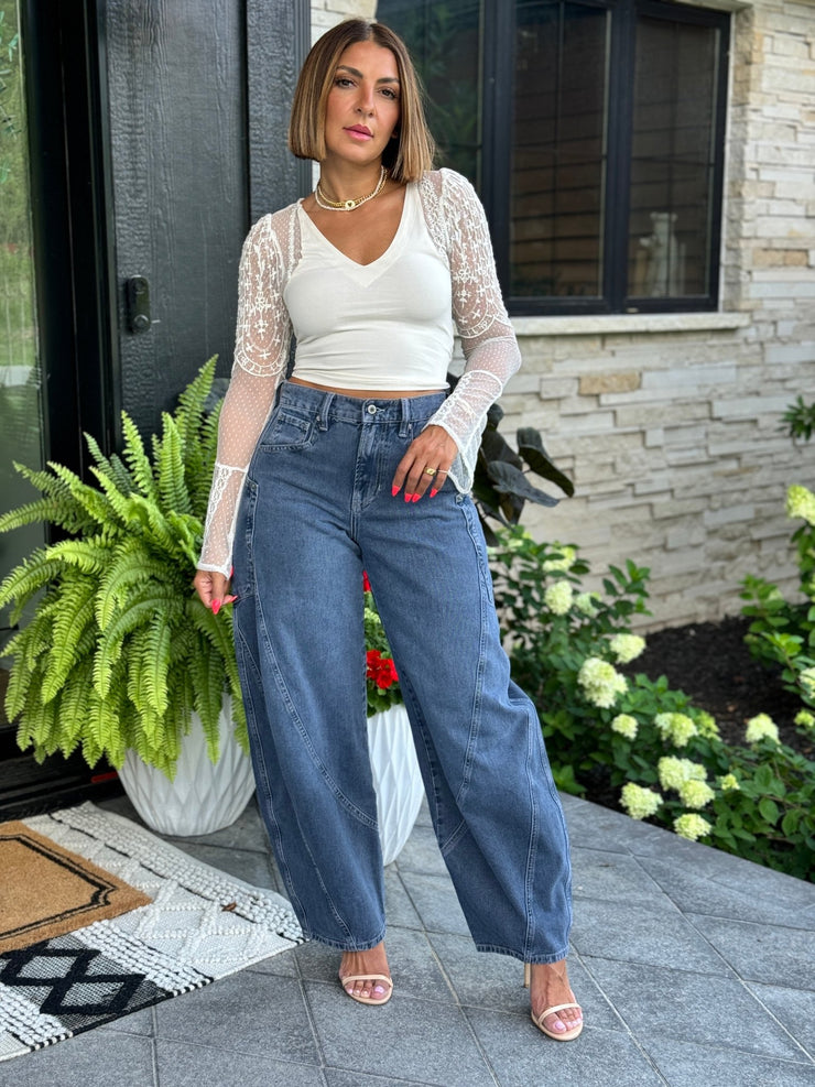 Sugar And Spice Barrel Jean by Free People - theClothesRak