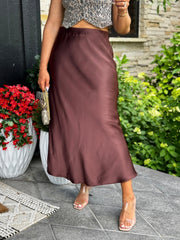 Tully Skirt (Chestnut) - theClothesRak