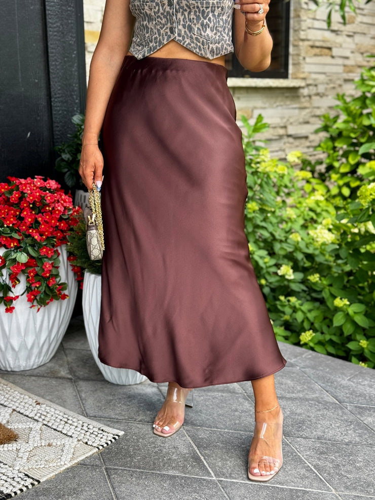 Tully Skirt (Chestnut) - theClothesRak