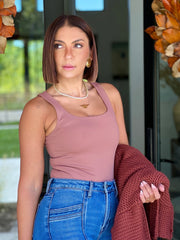 Alana So Smooth Bodysuit (Tiger Eye) - theClothesRak
