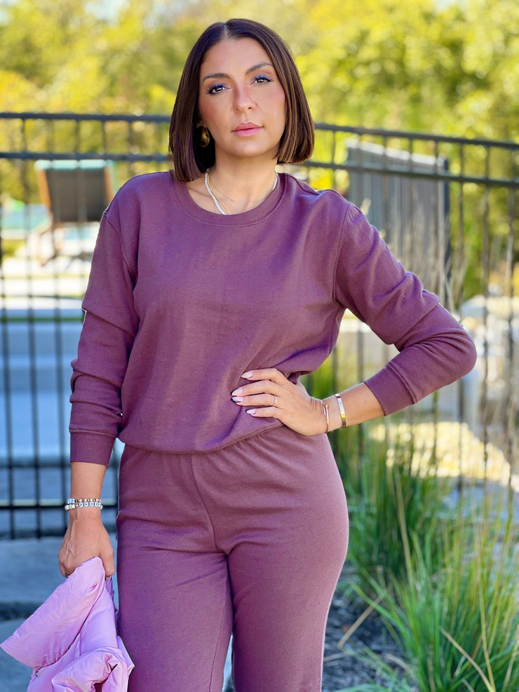 Classic Crew Sweatshirt (Dark Truffle) by Z Supply - theClothesRak