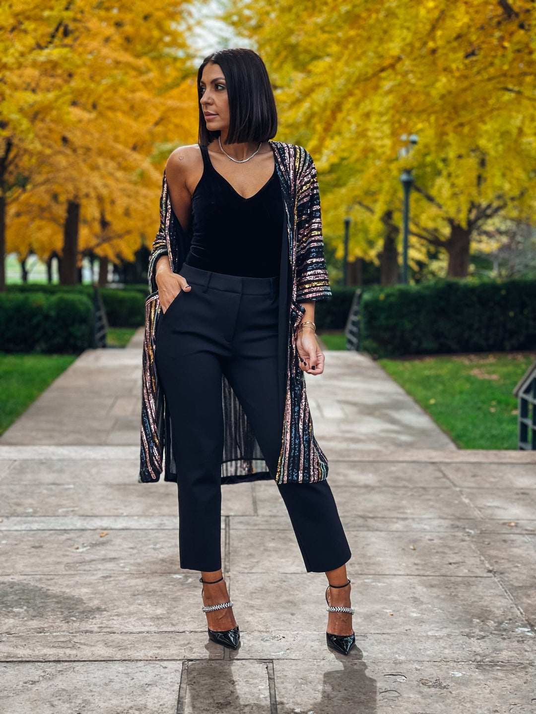 Londre Trouser in Black Croco – SVRN