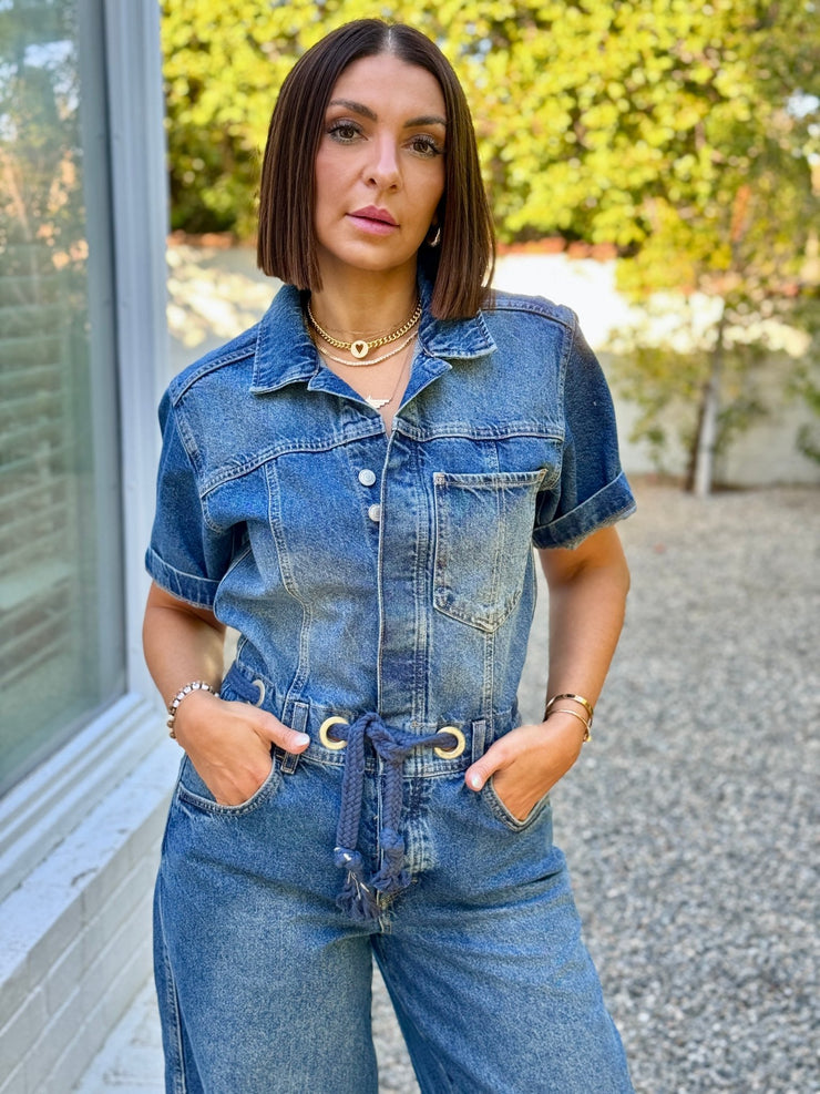 Edison Wide-Leg Coverall by Free People - theClothesRak