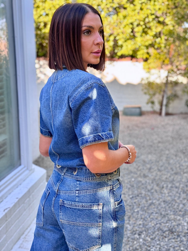 Edison Wide-Leg Coverall by Free People - theClothesRak