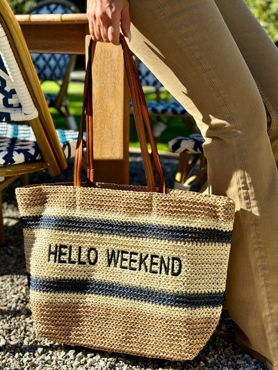 Hello Weekend Tote Bag - theClothesRak