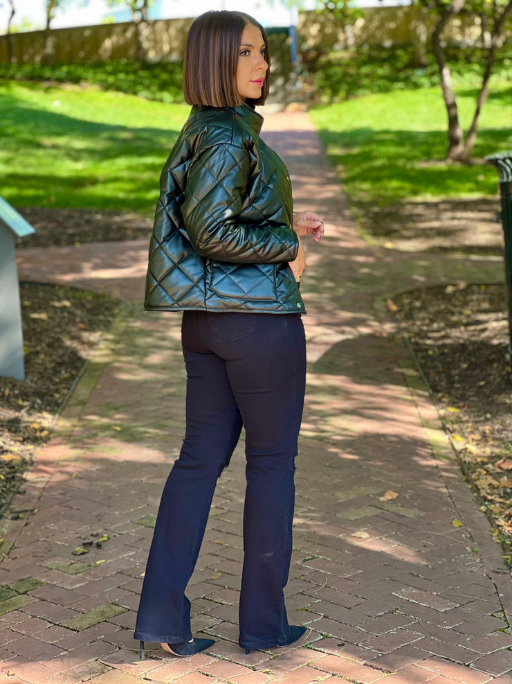 Heritage Quilted Faux Leather Jacket by Z Supply - theClothesRak
