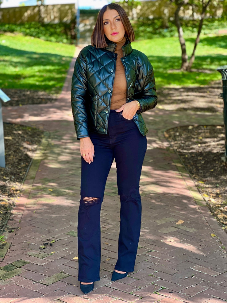 Heritage Quilted Faux Leather Jacket by Z Supply - theClothesRak