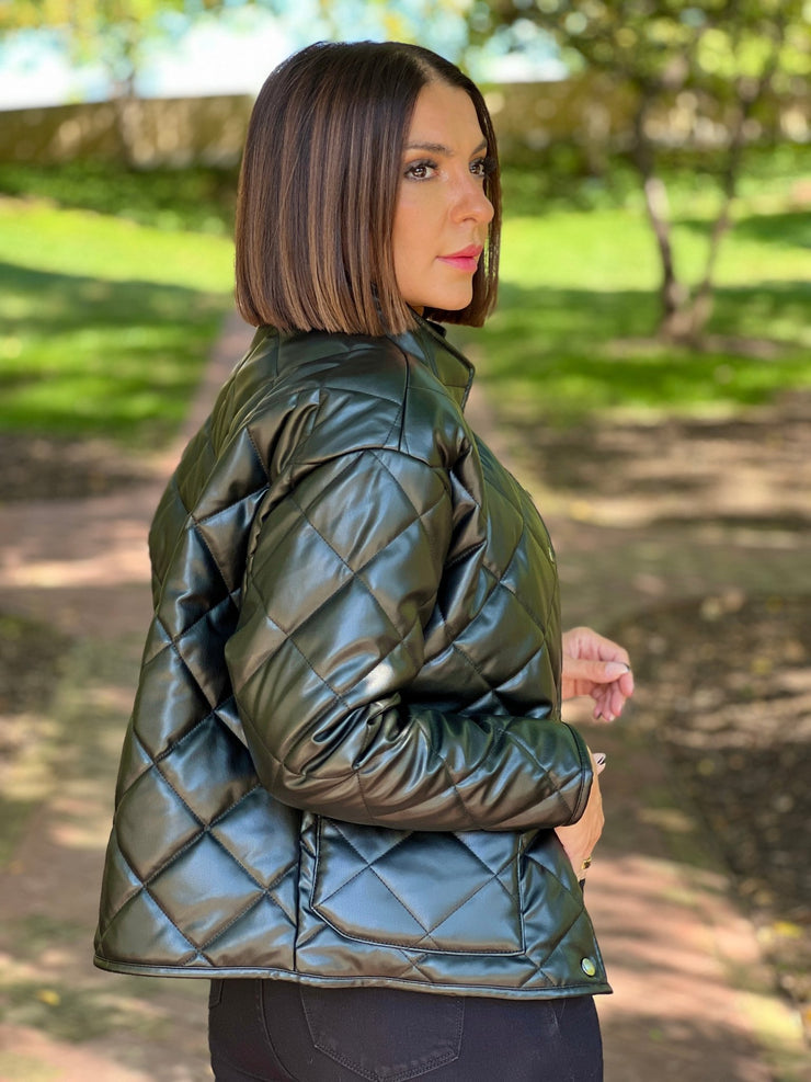Heritage Quilted Faux Leather Jacket by Z Supply - theClothesRak