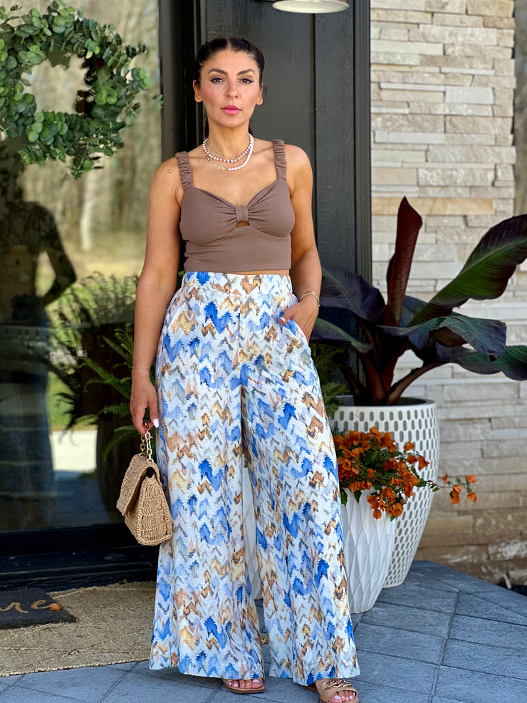 Celeste Cropped Cami (Mocha)