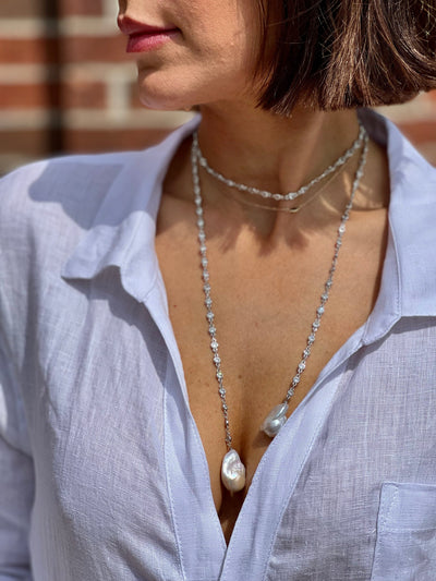 Pearl Bolo Necklace