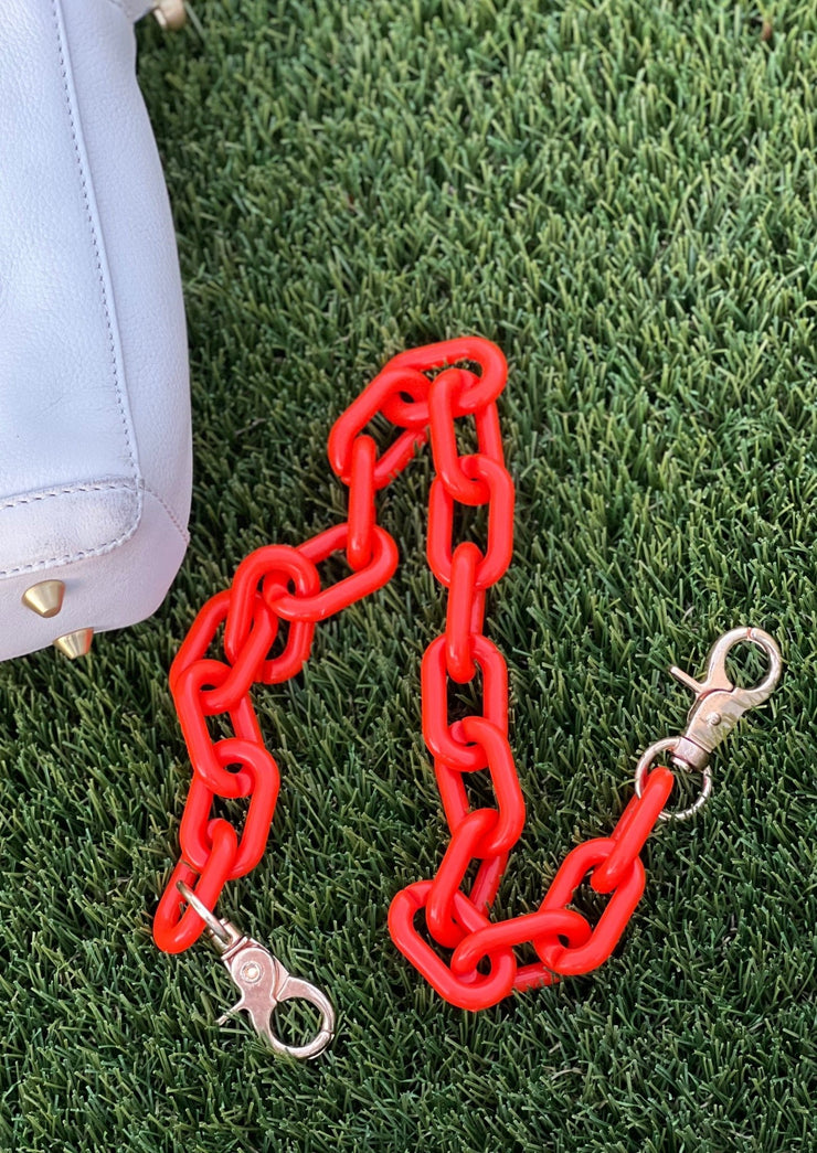 Jules Statement Chain (Neon Orange) - theClothesRak