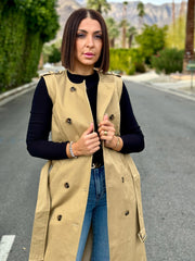 Kylie Sleeveless Trench - theClothesRak