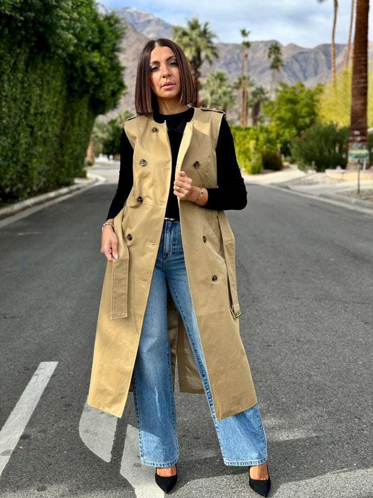 Kylie Sleeveless Trench - theClothesRak