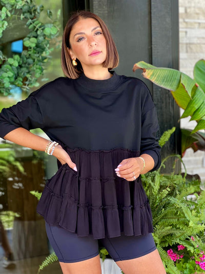 Margo Top (Black) - theClothesRak