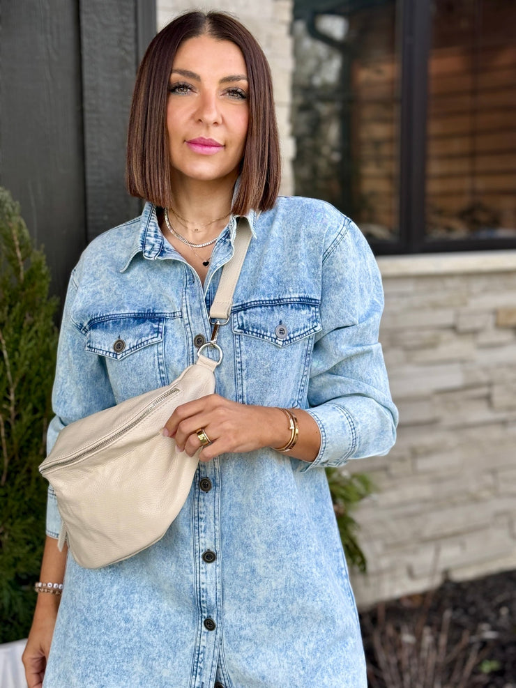 Nicoletta Leather Sling Bag - theClothesRak