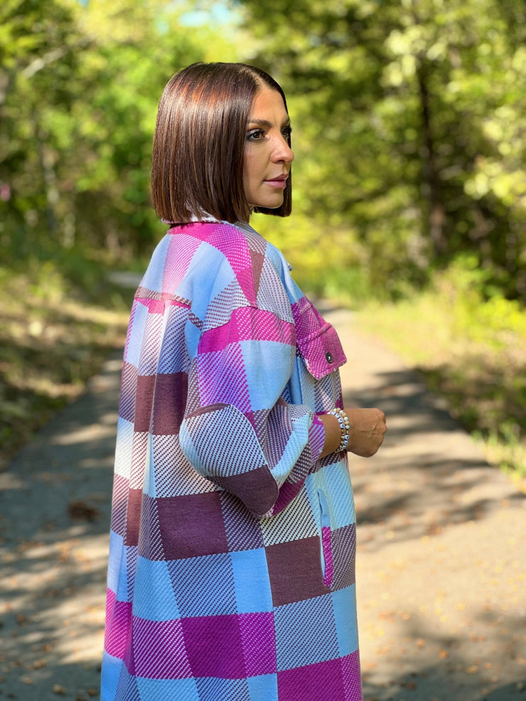 Plaid Long Ruby Shacket by Free People - theClothesRak