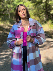 Plaid Long Ruby Shacket by Free People - theClothesRak